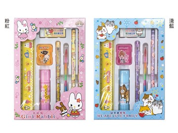 筌翔 麻吉家族 4500381 口紅膠等文具組 (8件)【APP滿額下單10%點數(單一帳號最高5000點)】1/31止