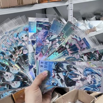 周邊鐳射票（清倉價！！ 隨機原神 星穹鐵道 藍色監獄 排球少年 初音未來 時光代理人）紙質書籤