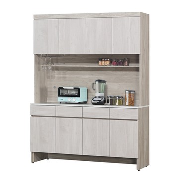 唯熙傢俱-歐森淺灰雙色5.3尺餐櫥櫃