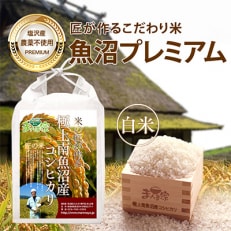特別栽培米「南魚沼産コシヒカリ」(栽培期間中農薬・化学肥料不使用)白米5kg 全12回