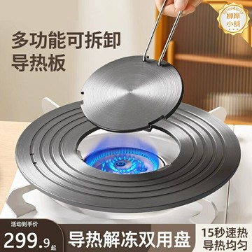 【防燒黑解凍】導熱盤 燃氣灶導熱板 琺琅鍋導熱板 隔熱板 解凍板 可拆卸設計 德國工藝 均勻導熱 防燒黑鍋底 家用廚房必備