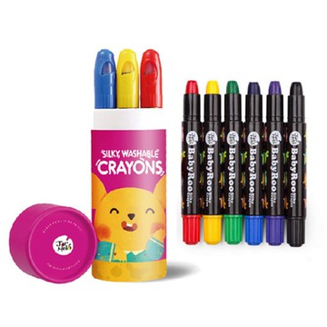 JarMelo 原創美玩 - 兒童絲滑蠟筆(6色)