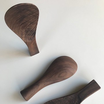 黑胡桃立式飯勺