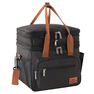 便攜型加厚牛津布保溫保冷袋 28x23x30cm  黑色  18L