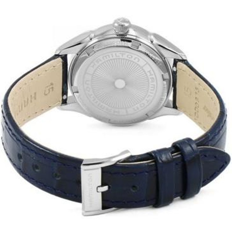 腕時計 レディース ハミルトン クォーツ ケース幅30mm ジャズマスター 革ベルト シルバー/シルバー/ブルー色 HAMILTON  162942211655 | LINEショッピング