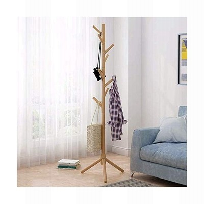 Arc Light ポールハンガー ハンガーラック コートハンガー 天然木 洋服掛け 鞄掛けコートコート掛け 服掛け 帽子掛け スリムナチュラル服掛け 収納スペース 玄関 通販 Lineポイント最大get Lineショッピング