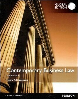 Contemporary Business Law 8/e Cheeseman 2016 Pearson