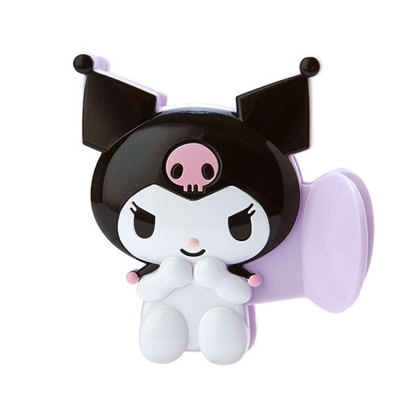 【震撼精品百貨】酷洛米_Kuromi~Sanrio 日本SANRIO三麗鷗酷洛米 造型鯊魚夾 (紫坐姿款)*05878