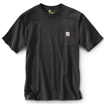 CARHARTT 美版 K87 BLK POCKET TEE 6.75oz 重磅口袋 短T (BLK 黑色)