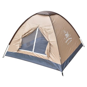 TREEWalker BREEZE 4人 尺寸200x200x135cm 180T滌綸布材質 輕薄好收  彩繪帳 卡其色