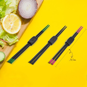 好好握矽膠料理長筷(綠/桃紅/黑) 黑