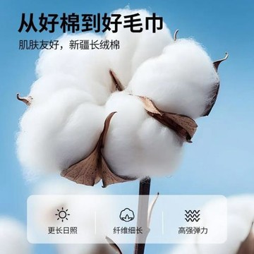 F8H新疆40支精梳長絨棉家用抗菌加大加厚吸水不掉毛男女洗澡
