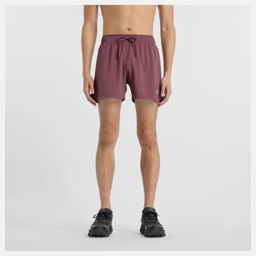 NEW BALANCE 短褲 NB 酒紅 五吋 內襯 機能短褲 男 MS41286FDP