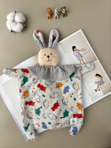 兔寶寶安撫巾   恐龍QQ軟糖 嬰兒彌月禮 新生兒禮