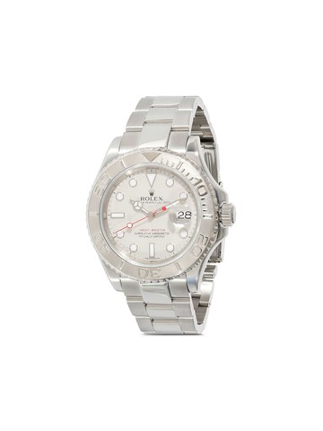 Rolex - 2010-2019 pre-owned Yacht-Master I 40mm - unisex - stainless steel - One Size - White