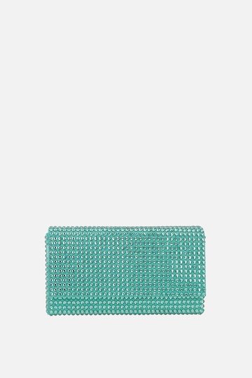 AMINA MUADDI Super Amini Paloma crystal-embellished satin clutch Woman