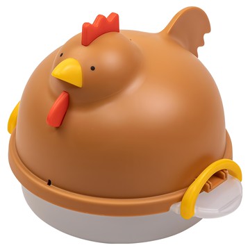 AKEBONO 曙產業 公雞造型微波煮蛋器 4顆用  1個  棕色