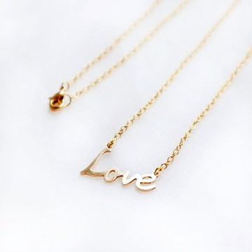 【卡片項鍊Card Necklace】台灣文化 文字款-Love