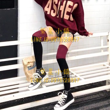 2雙 長筒襪女過膝純棉秋季高筒大腿jk襪子中筒襪防滑【繁星小鎮】