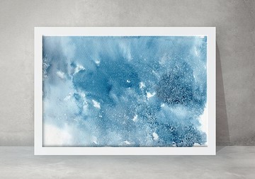 水彩畫，A4紙上的真實作品。