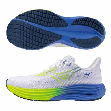 MIZUNO 美津濃 慢跑鞋 女鞋 運動鞋 緩震 4E超寬楦 白綠藍 J1GD250671