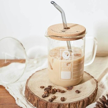 咖啡因理科燒杯 (附軟木杯蓋)