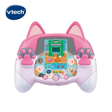 【Vtech】貓咪寵物互動遊戲機-粉