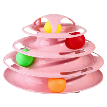高精寵物 軌道轉盤  粉色  1個