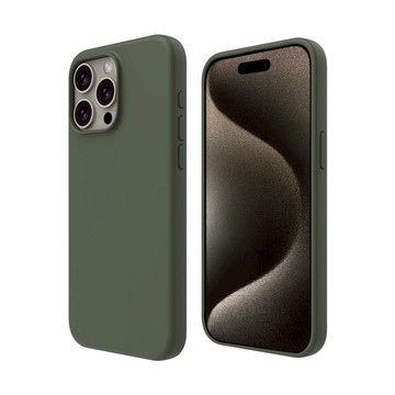 LINKASE SILICONE iPhone 15 Pro 6.1吋 MagSafe 類膚觸矽膠保護殼(多色可選) iPhone 15 Pro 6.1吋專用 深藍