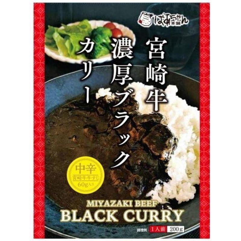 ばあちゃん本舗 ビーフカレー3種×各2パック 宮崎県産黒毛和牛 宮崎牛 カレー 産地直送 正規代理店