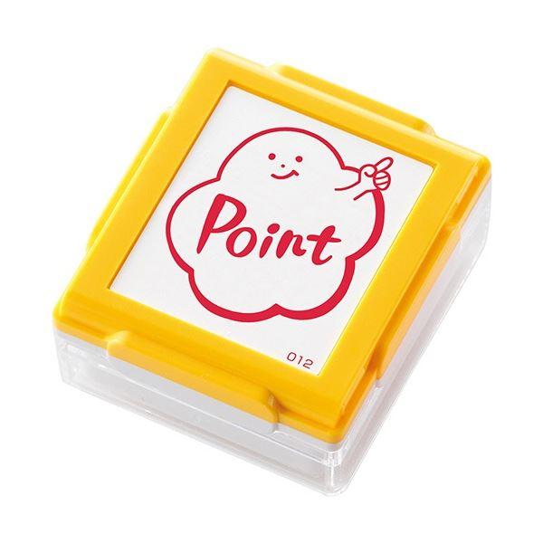 (まとめ) シヤチハタ いいね スタンプくん イエロー Point PEW-A1-R-12 1個 〔×20セット〕