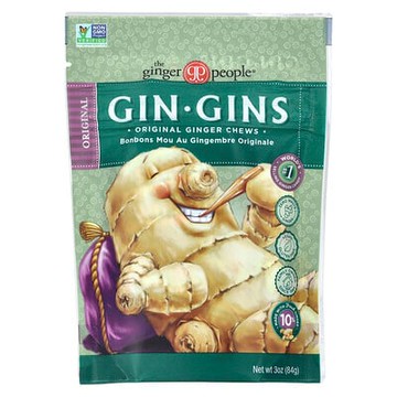 The Ginger People, Gin Gins®，姜咀嚼片，原味，3 盎司（84 克）