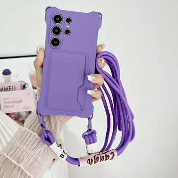 免運~適用三星S25 S23 S24四角鏤空S22 S21 Ultra手機套A55保護殼A54 A34液態A35插卡包A14 A