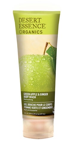 Desert Essence Organics Body Wash Green Apple and Ginger 8 fl oz