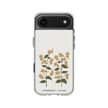 iPhone Air Clear Case（相機按鈕） 透明 - ilovedoodle (Lim Heng Swee) - Cat and Plant - 喵喵樹