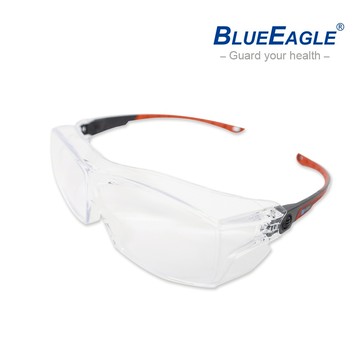 藍鷹牌 護目鏡 工安防護 耐衝擊 可戴眼鏡 眼部護具 軟鼻墊配戴舒適 EP2020 1副