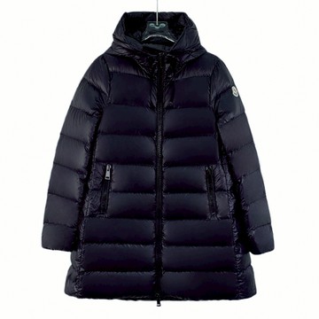 (M) moncler質感羽絨suyen系列連帽拉鏈黑色外套