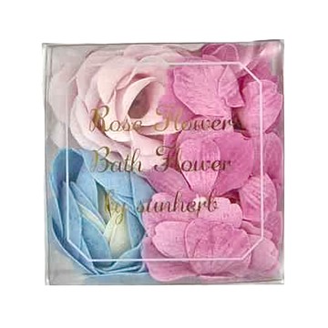 Sunherb 花朵泡泡入浴禮盒 玫瑰 20g 1盒 - 浪漫花香 泡澡舒壓