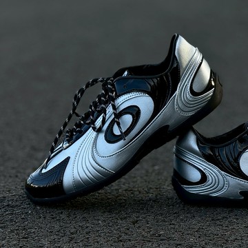 OLD ORDER 銀黑 科技感 休閒鞋 男女同款 情侶鞋 O2320812