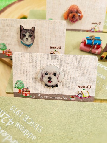 | 手繪寵物系列 | 馬爾濟斯小徽章