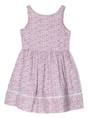Ralph Lauren Kids - floral print sleeveless dress - kids - Cotton/Cotton - 6 - White