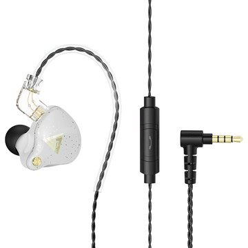 DTAudio 重低音有線耳機 附彈性橡膠耳掛  白色  DTA-AK6-W