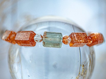 【高品阿魯沙方糖】金太陽超七 水晶手鍊手串/一物一拍