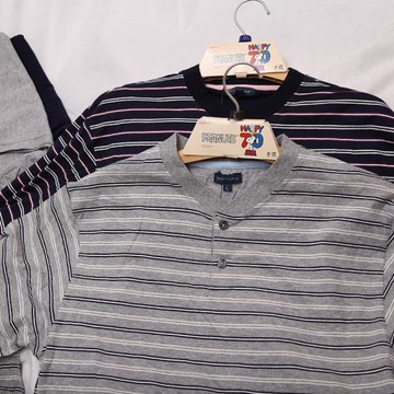 外貿日單男純棉100%春夏季薄款套頭休閑家居服睡衣起居服長袖套裝