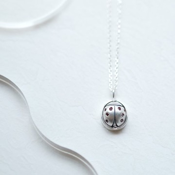 瓢蟲 項鍊 925銀