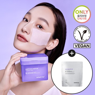 DERMAFIRM Soothing Repair Toning Pad R4 70P Set (+Refill 70P)
