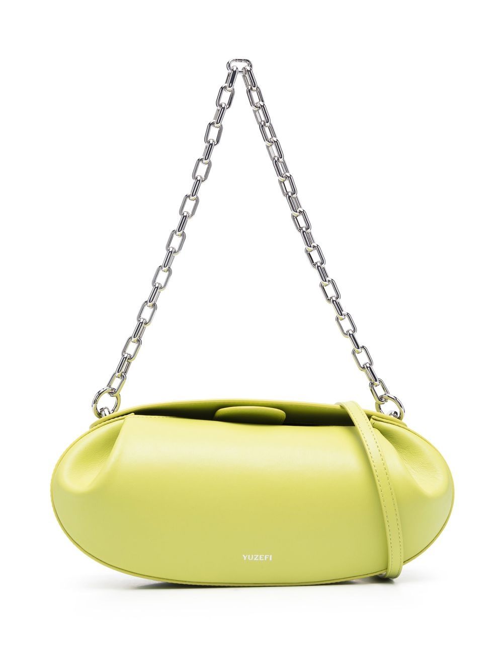 Yuzefi - Baton chain tote bag - women - Calf Leather - One Size - Green