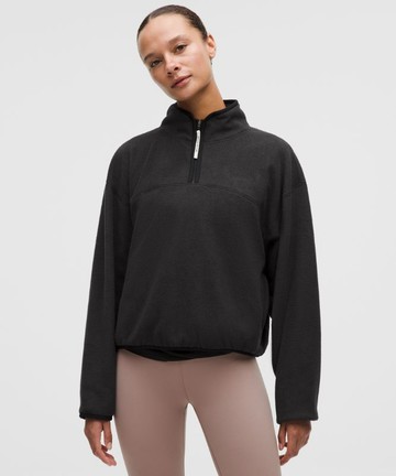 Tumbled Fleece Half-Zip Jacket Size Large