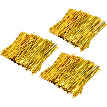 Openspace 彩色麵包束帶 2400入 金色 15cm  2400個  金黃色