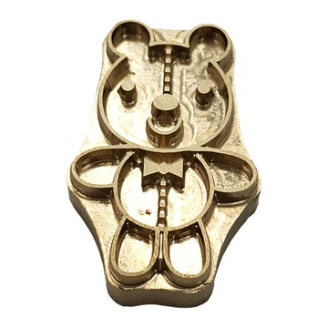 Betty's 焙蒂絲 烙印銅模 RP1523 4 x 2.7m  小熊玩偶 銅色  1個